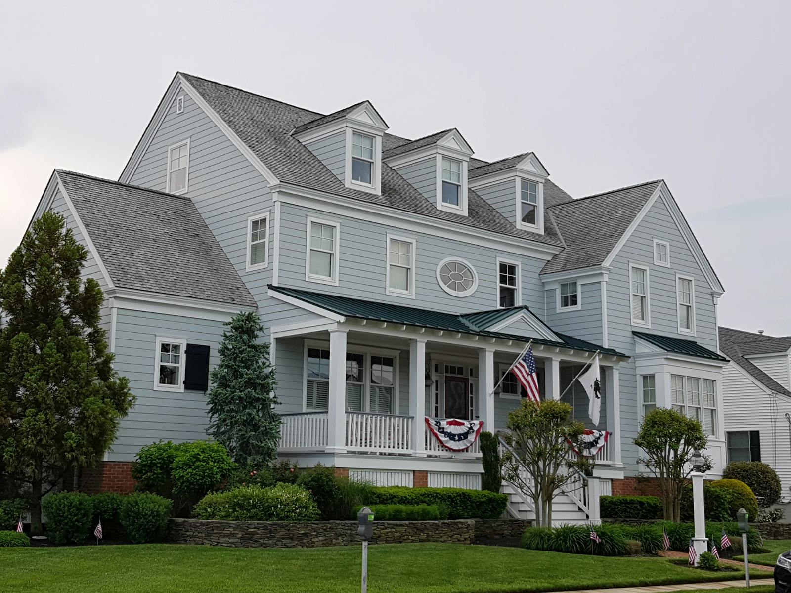 A New Jersey home at dusk